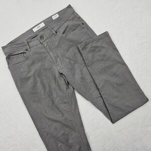 Brax Cooper Fancy Pants Regular Fit Mens 32W 31L Gray Stretch 5 Pocket Chinos
